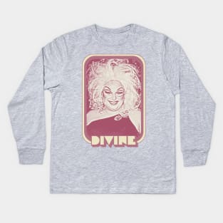 Divine / / Retro 80s Style Fan Art Kids Long Sleeve T-Shirt